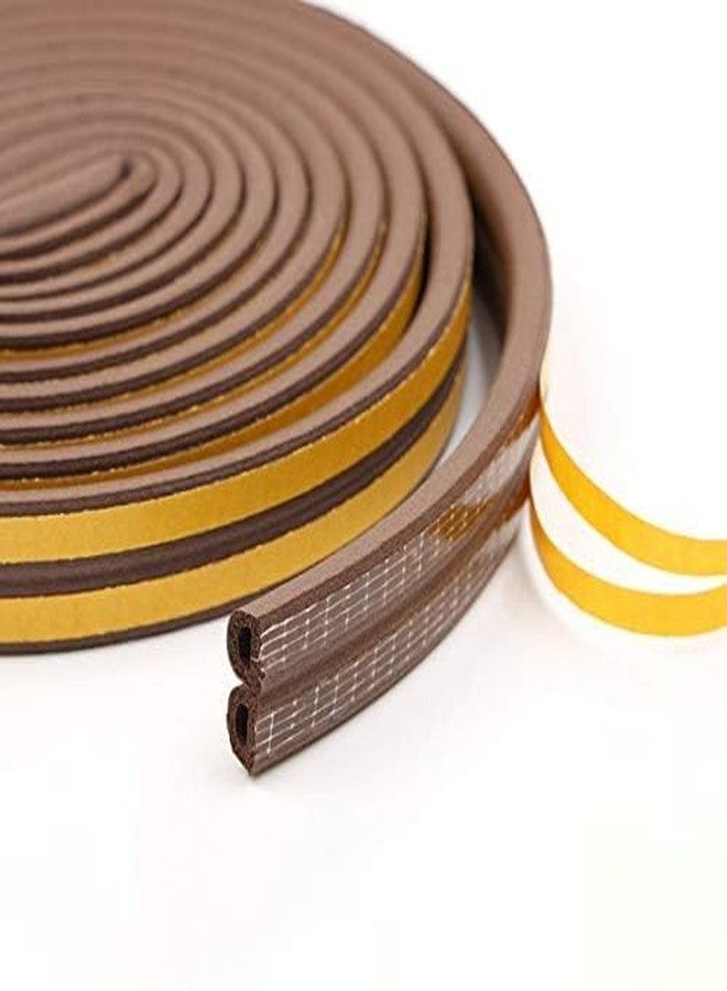ZILDERO EPDM D Shape Door & Window Seal Tape | Soundproof & Weatherproof Strip | Self-Adhesive Foam Insulation | Dustproof, Windproof, Insect Guard || 3 Meter || 1 Pack || (Brown) - Image 3